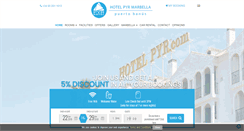 Desktop Screenshot of hotelpyr.com