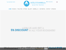 Tablet Screenshot of hotelpyr.com